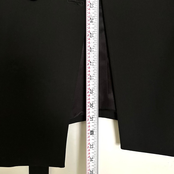 Zara Small Belted Double Breasted Vest Blazer - Black - Picture 10 of 12